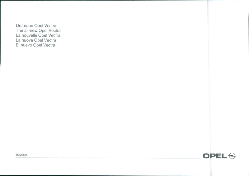 Opel Vectra - Vintage Photograph