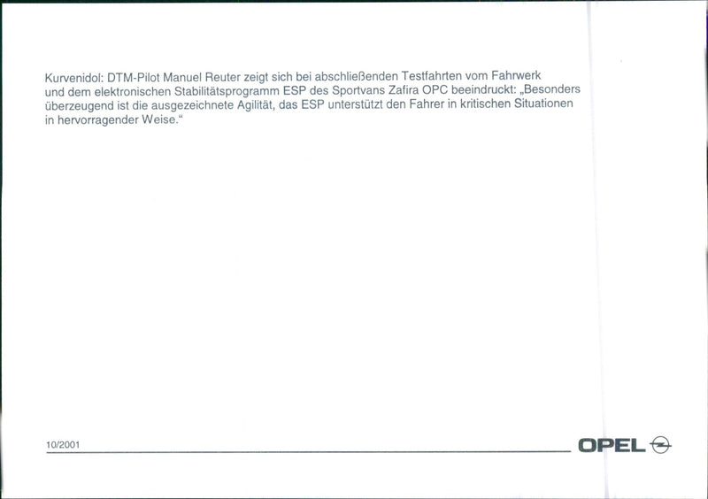 Opel Zafira OPC - Vintage Photograph