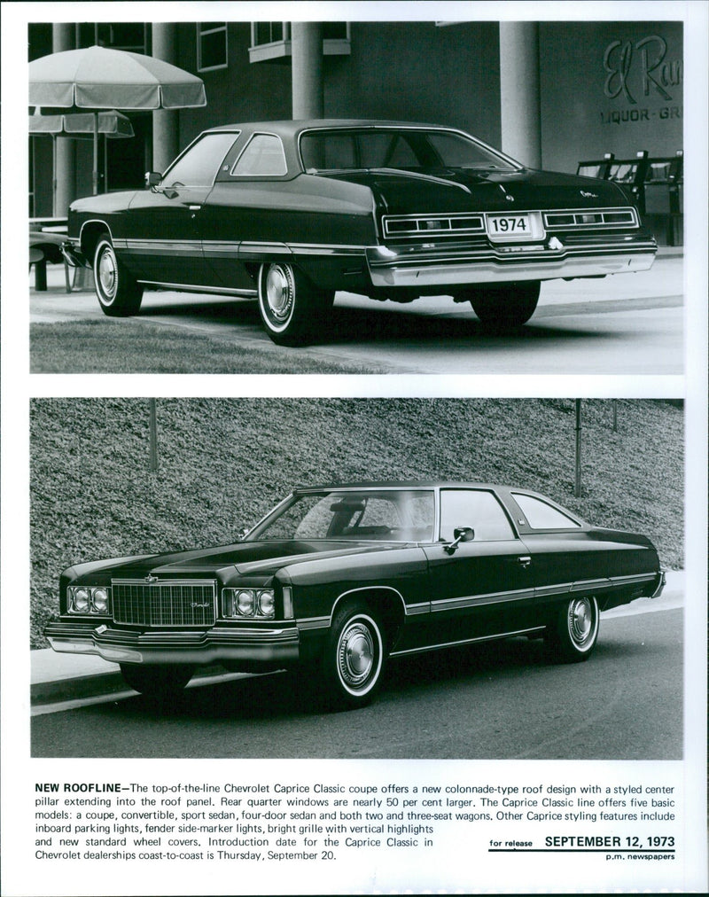 1973 Chevrolet Caprice Classic Coupe - Vintage Photograph