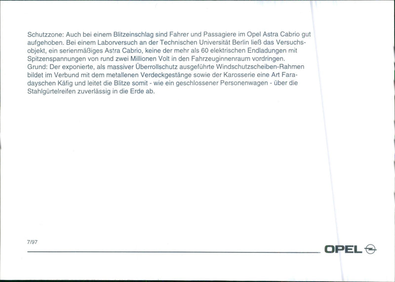 Opel Astra Convertible - Vintage Photograph