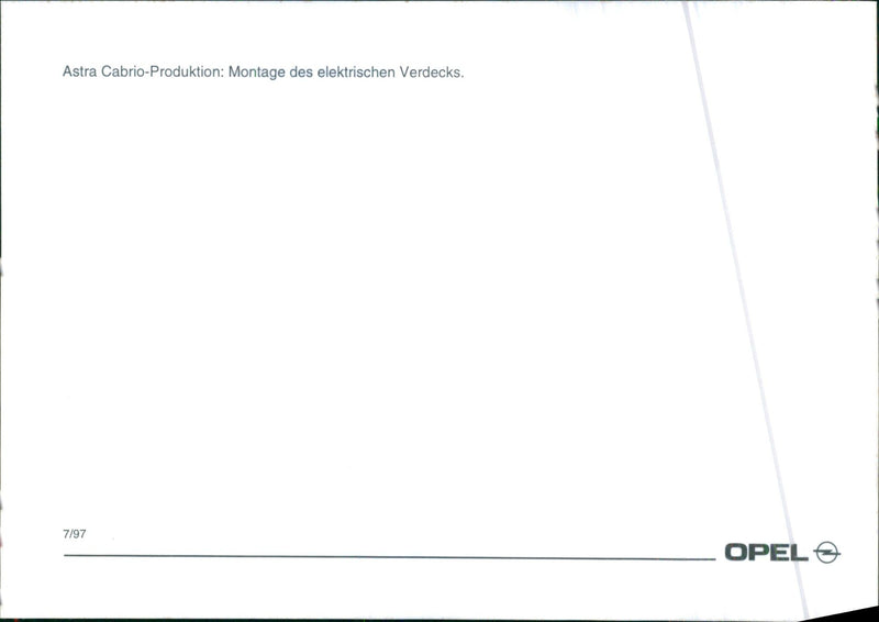 Opel Astra Convertible - Vintage Photograph