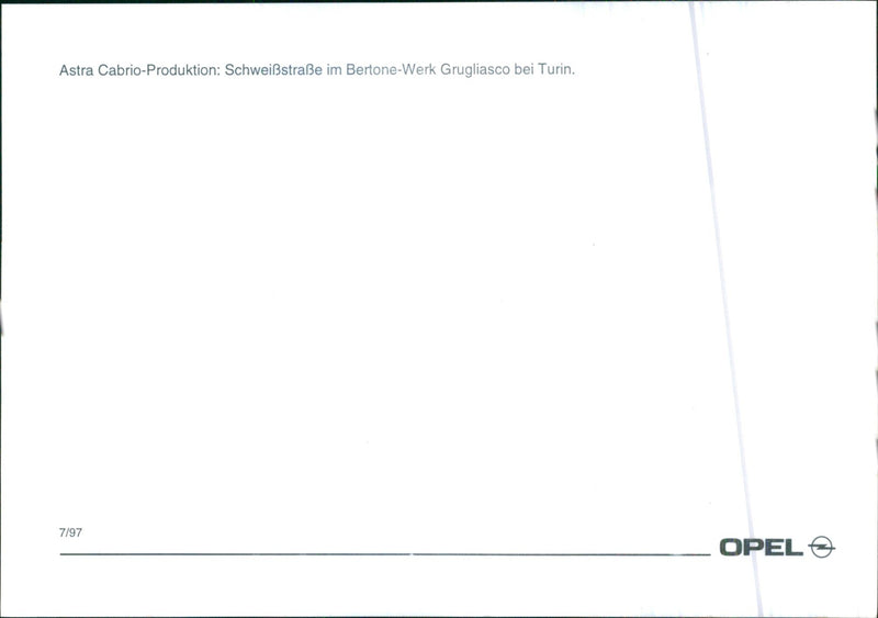 Opel Astra Convertible - Vintage Photograph