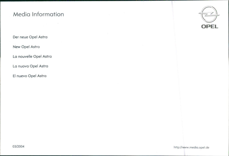 Opel Astra - Vintage Photograph