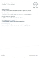 1.9 liter common rail turbo-diesel engines in the Vectra and Signum - Vintage Photograph