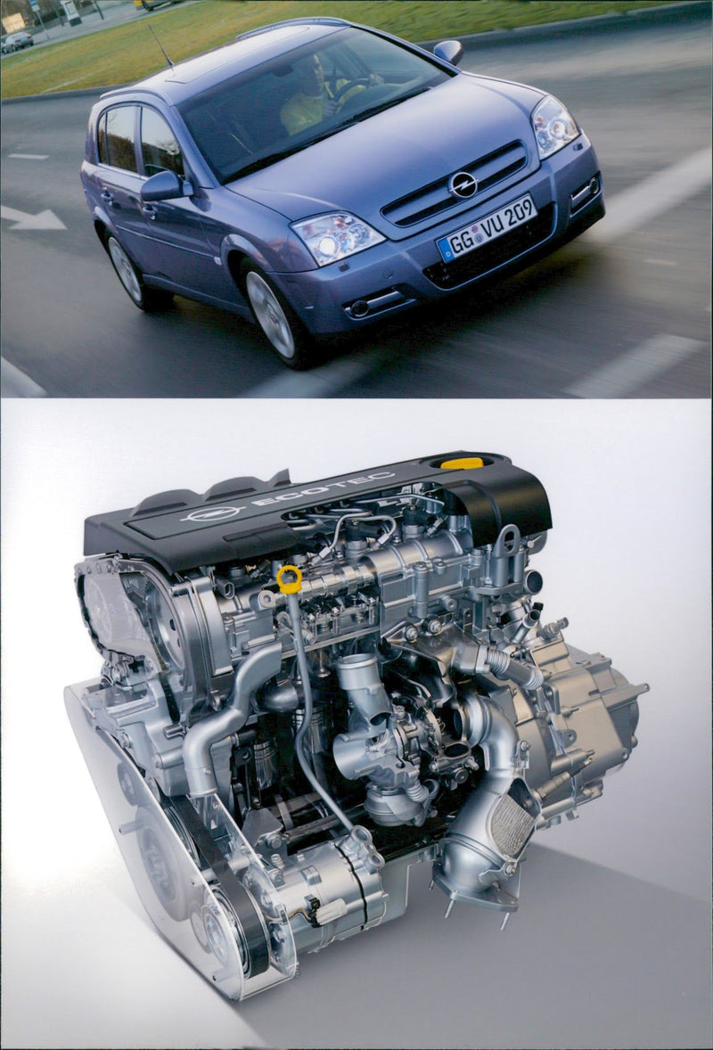 1.9 liter common rail turbo-diesel engines in the Vectra and Signum - Vintage Photograph