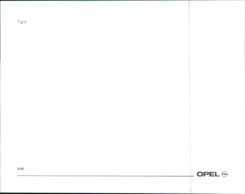 1995 Opel Tigra - Vintage Photograph