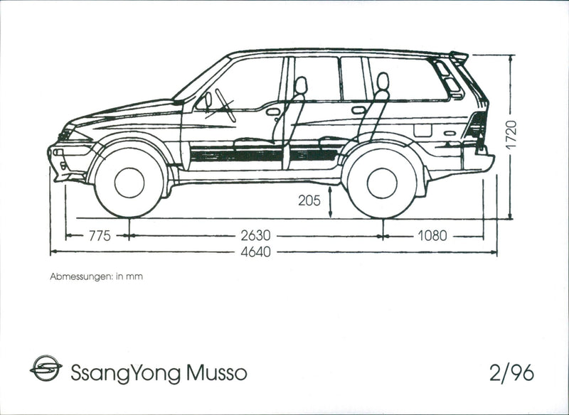 1996 SsangYong Musso - Vintage Photograph