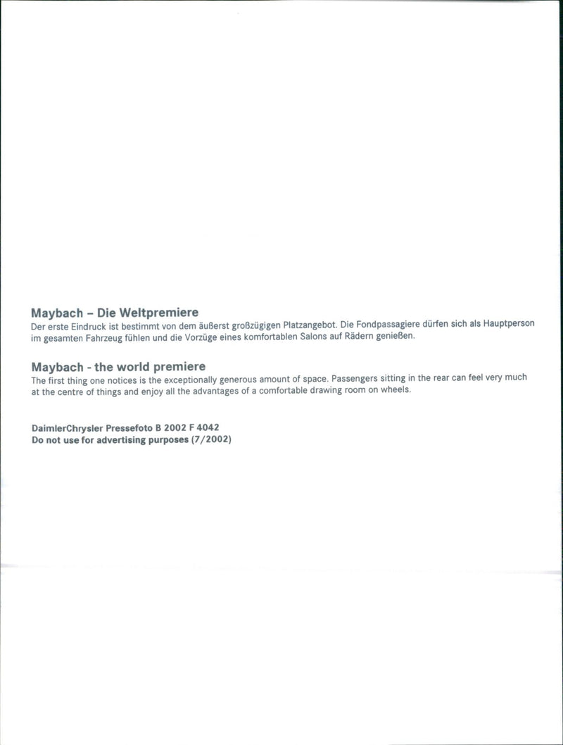 2002 Maybach - Vintage Photograph