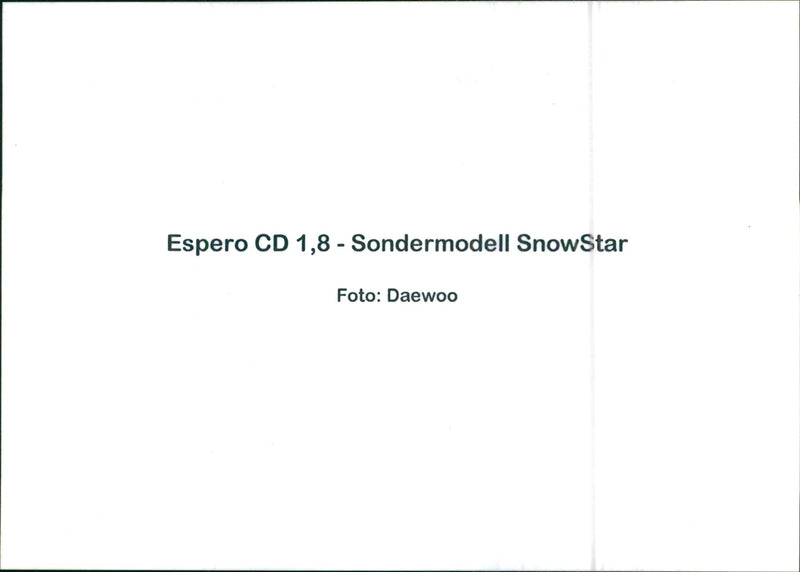 Espero CD 1.8 - Vintage Photograph