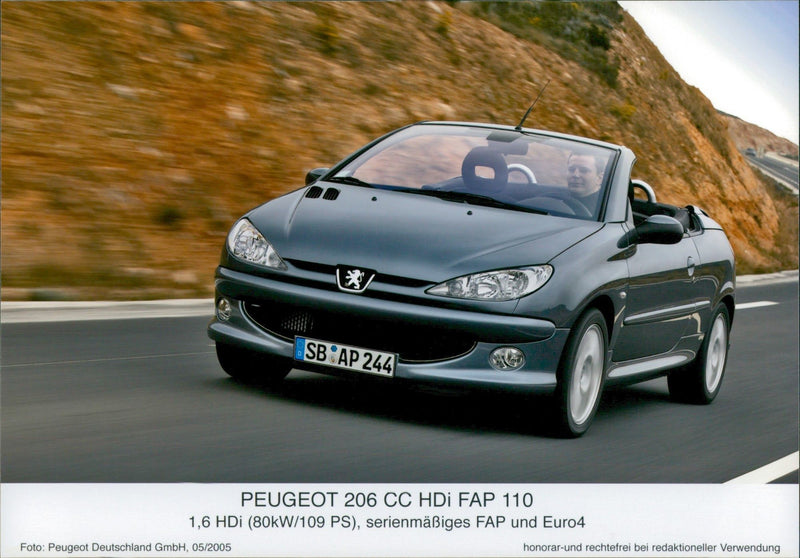 2005 Peugeot 206 CC HDi FAP 110 - Vintage Photograph