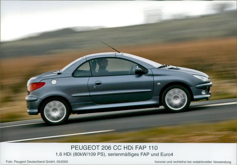 2005 Peugeot 206 CC HDi FAP 110 - Vintage Photograph