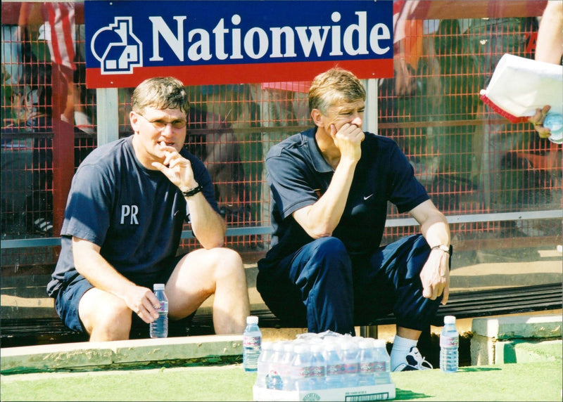 Arsene Wenger and Pat Rice - Vintage Photograph