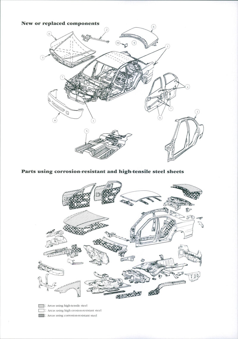 Mitsubishi structural component diagram - Vintage Photograph