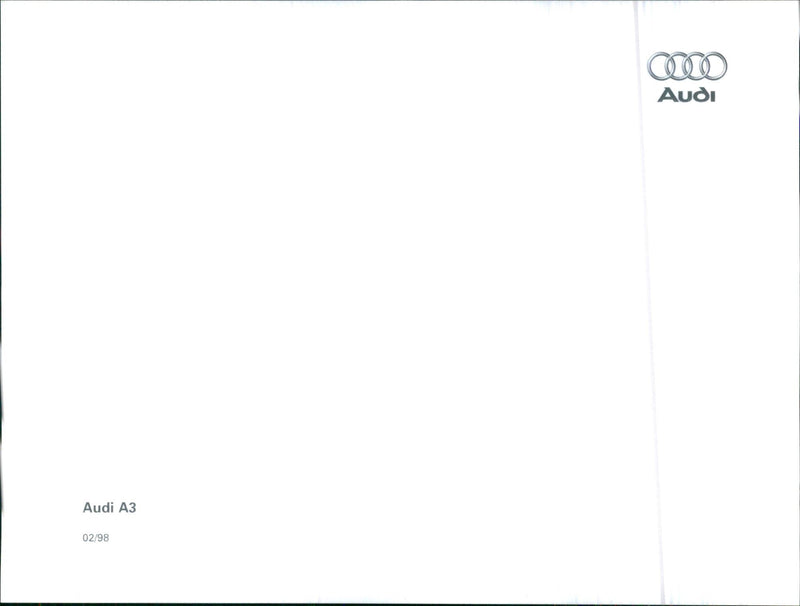 1998 Audi A3 - Vintage Photograph