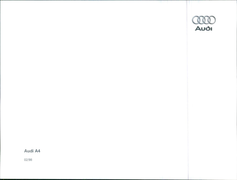 1998 Audi A4 - Vintage Photograph