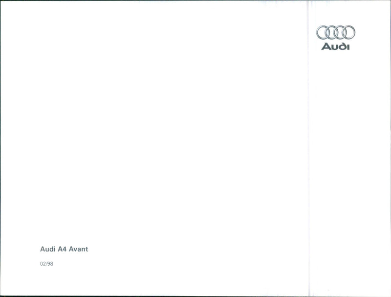 1998 Audi A4 Avant - Vintage Photograph