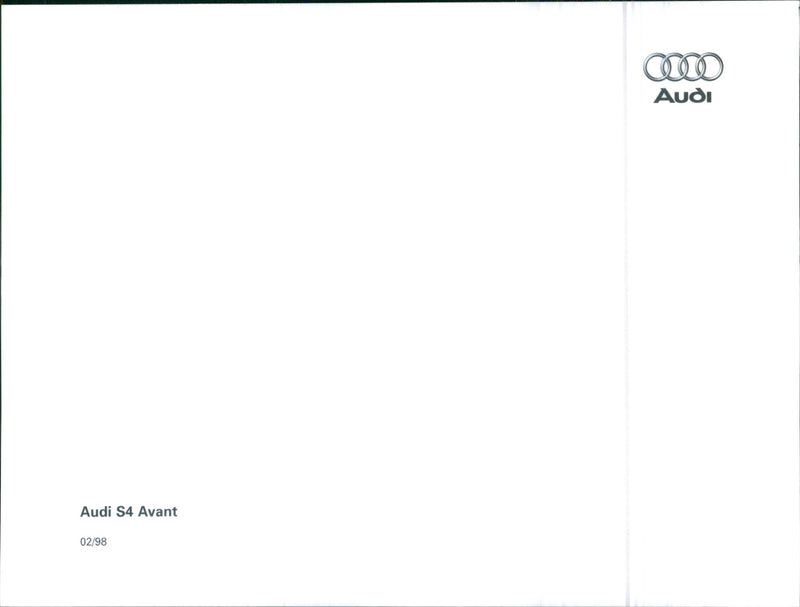 1998 Audi S4 Avant - Vintage Photograph