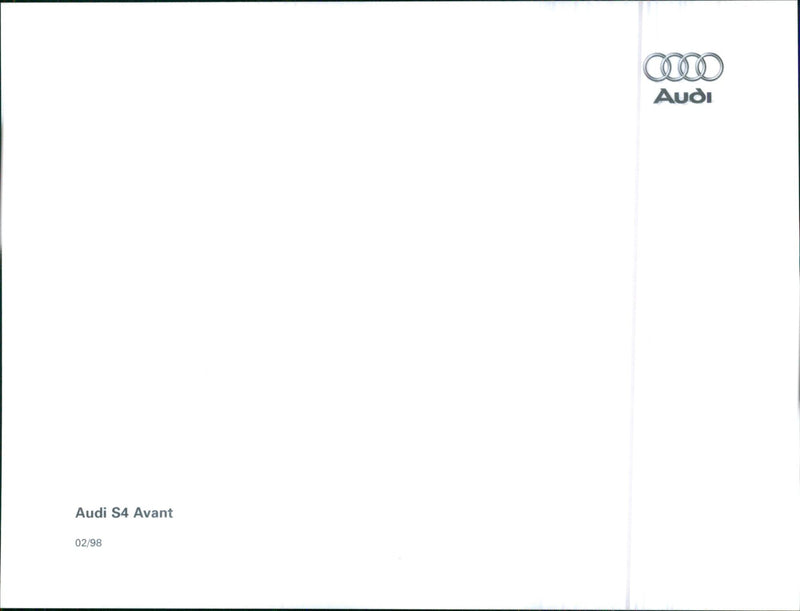 1998 Audi S4 Avant - Vintage Photograph