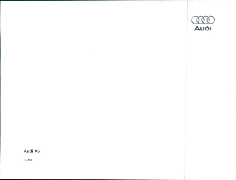 1998 Audi A6 - Vintage Photograph