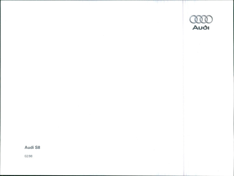 1998 Audi S8 - Vintage Photograph