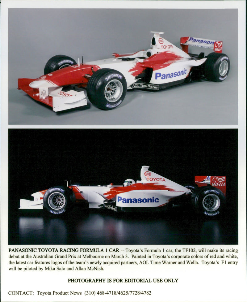 Panasonic Toyota Racing Formula 1 Car - Vintage Photograph