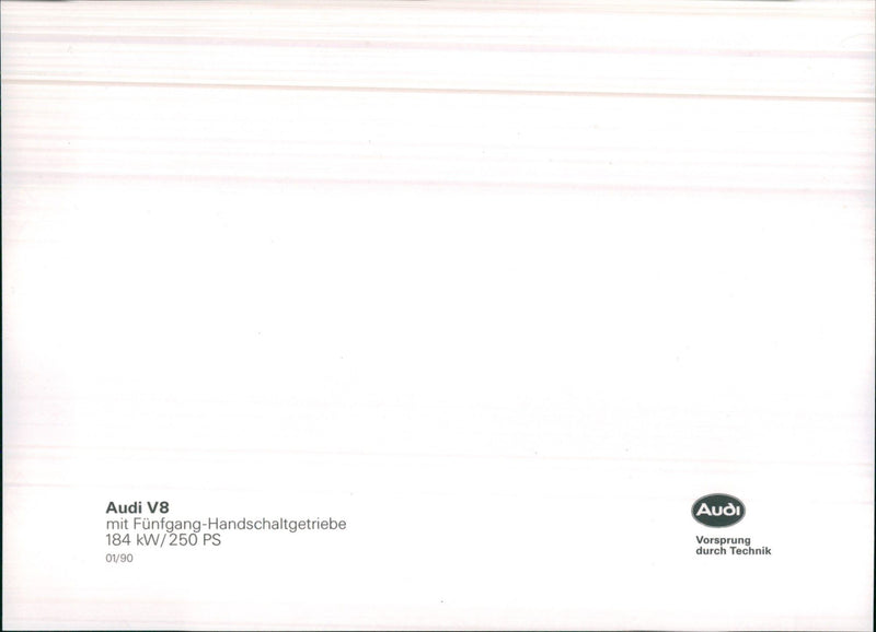 1990 Audi V8 - Vintage Photograph