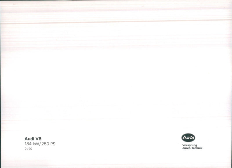 1990 Audi V8 - Vintage Photograph
