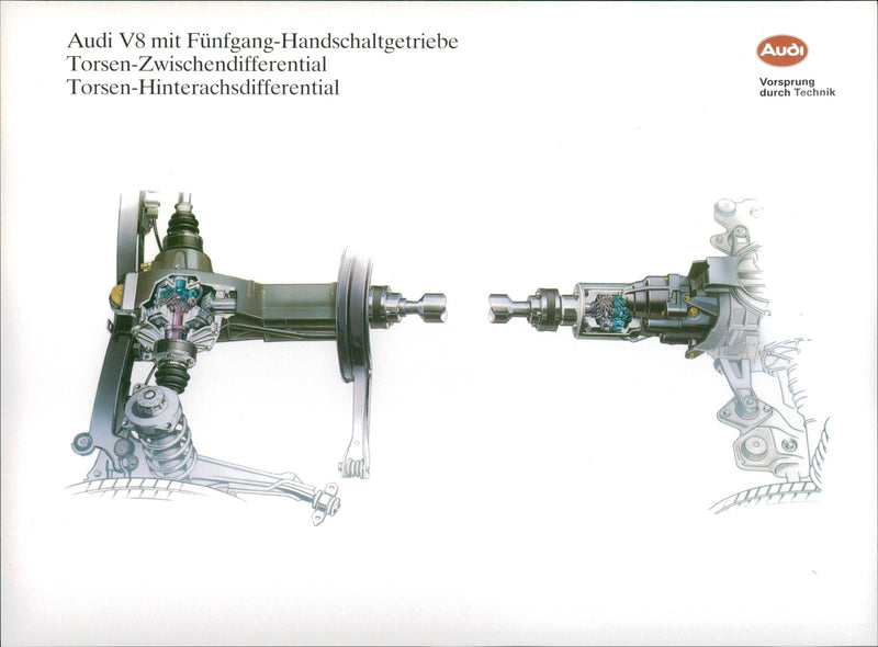 1990 Audi V8 - Vintage Photograph