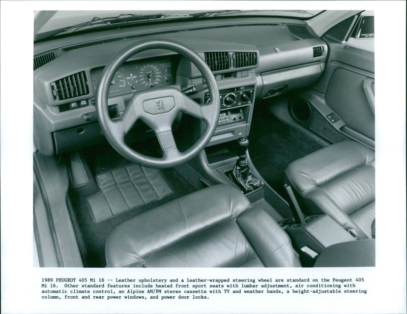 1989 Peugeot 405 Mi 16 - Vintage Photograph