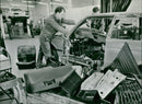 BMW pilot project recycling of automotive components. - Vintage Photograph