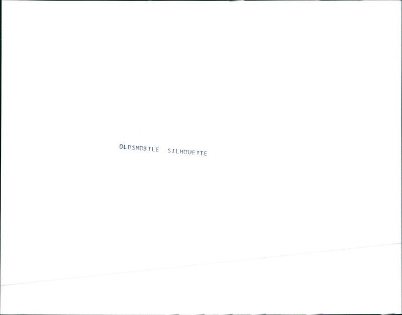 1990 Oldsmobile Silhouette - Vintage Photograph