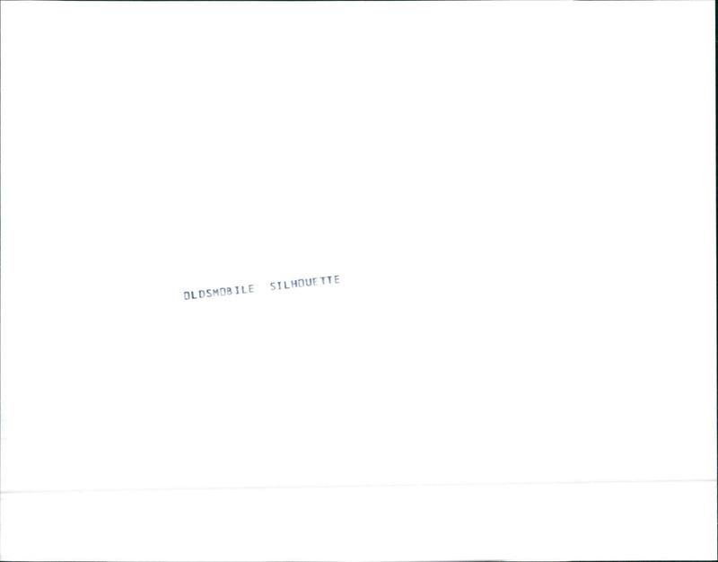 1990 Oldsmobile Silhouette - Vintage Photograph