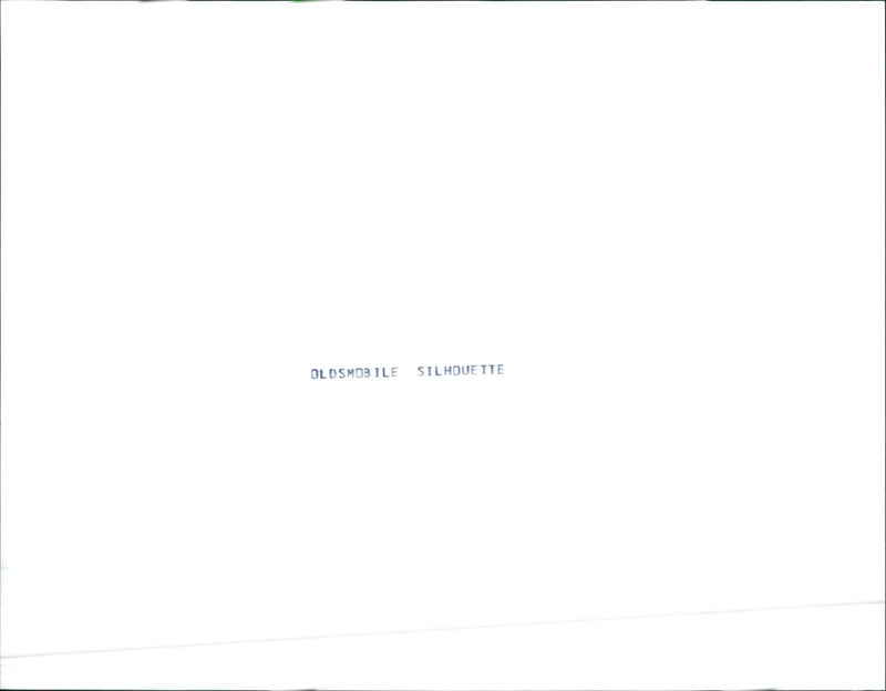 1990 Oldsmobile Silhouette - Vintage Photograph
