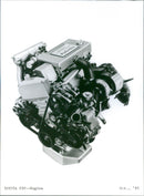 1985 Toyota FXV's engine - Vintage Photograph