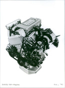 1985 Toyota FXV's engine - Vintage Photograph