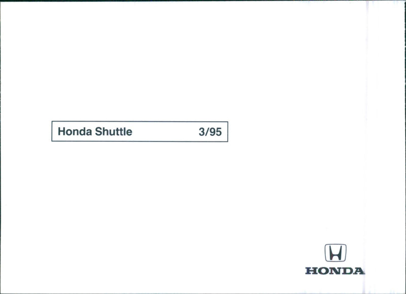 Honda Shuttle - Vintage Photograph