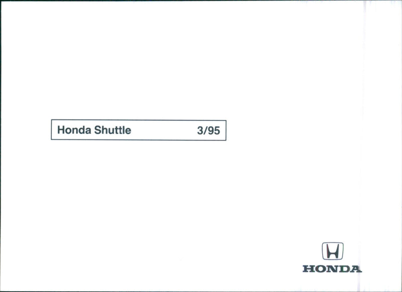 Honda Shuttle - Vintage Photograph