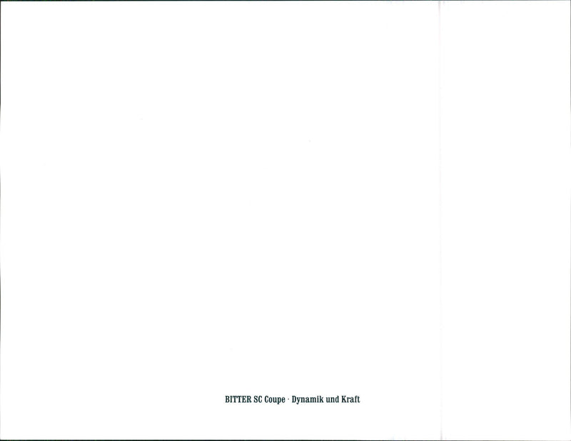 1985 Bitter SC Coupe - Vintage Photograph