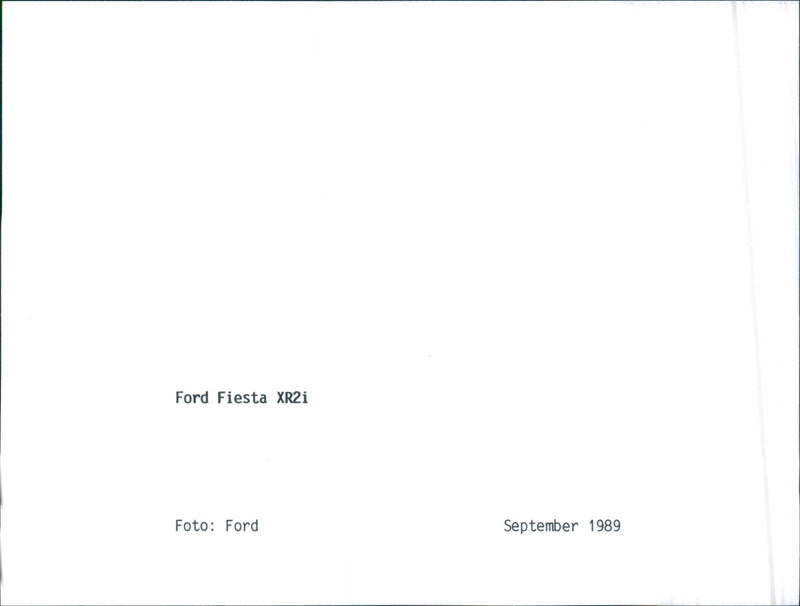 Ford 'Releases' 89 - Vintage Photograph
