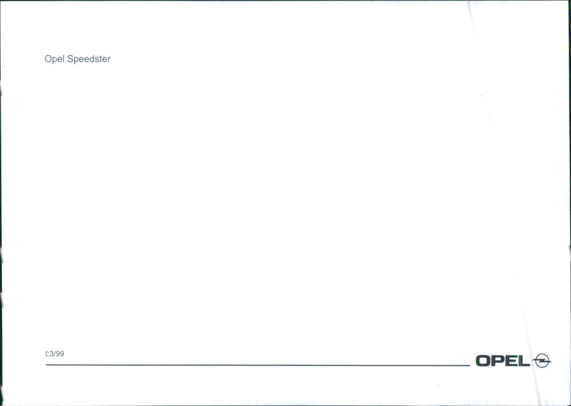 1999 Opel Speedster - Vintage Photograph