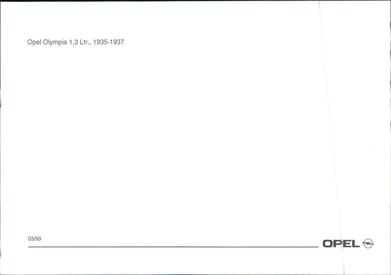 1935-1937 Opel Olympia - Vintage Photograph