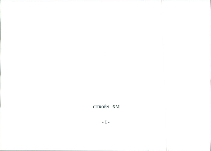 Citroen XM - Vintage Photograph