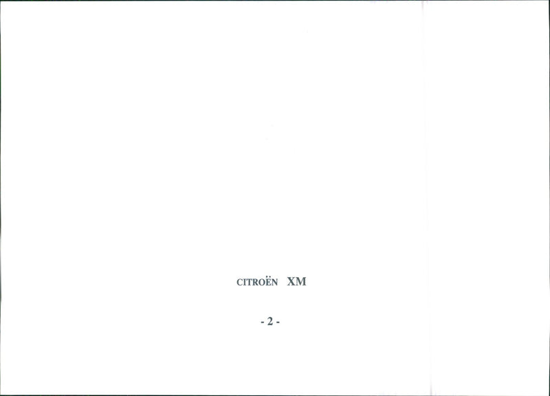 Citroen XM - Vintage Photograph