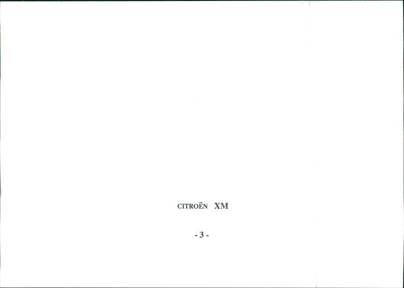 Citroen XM - Vintage Photograph