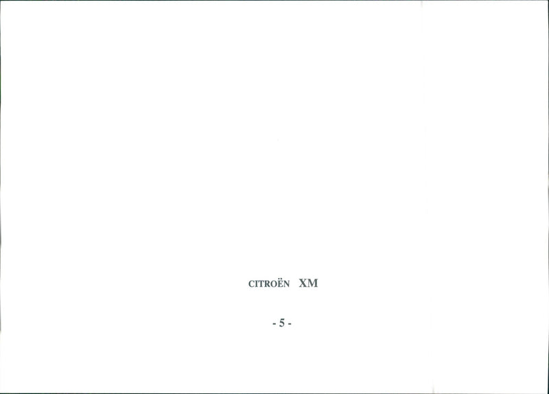 Citroen XM - Vintage Photograph