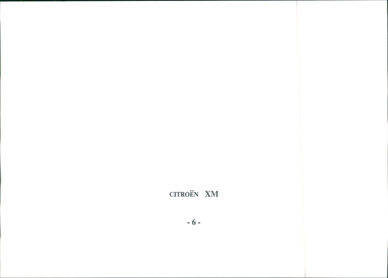 Citroen XM - Vintage Photograph