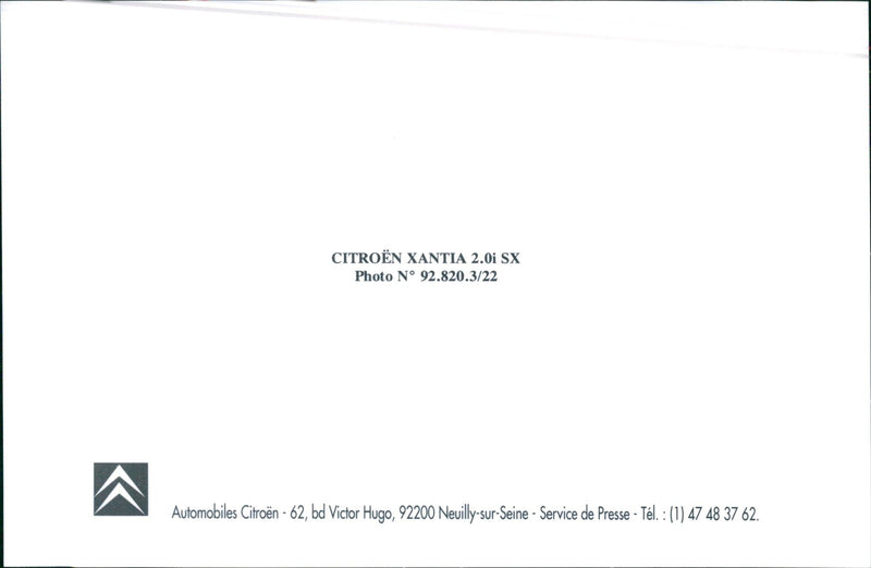 Citroën Xantia - Vintage Photograph