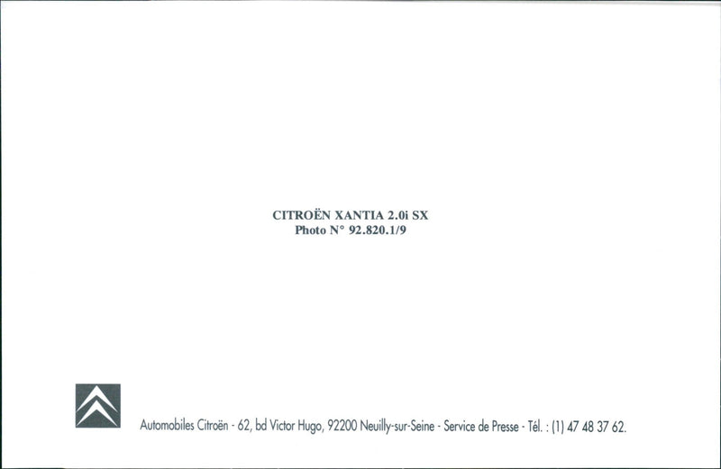 Citroën Xantia - Vintage Photograph