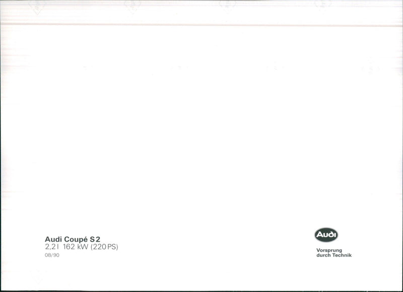 1990 Audi Coupe S2 - Vintage Photograph