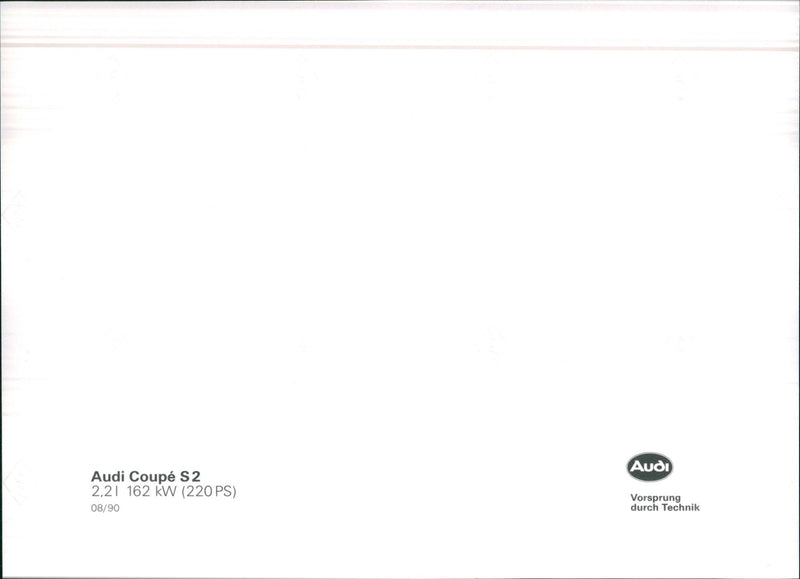 1990 Audi Coupe S2 - Vintage Photograph